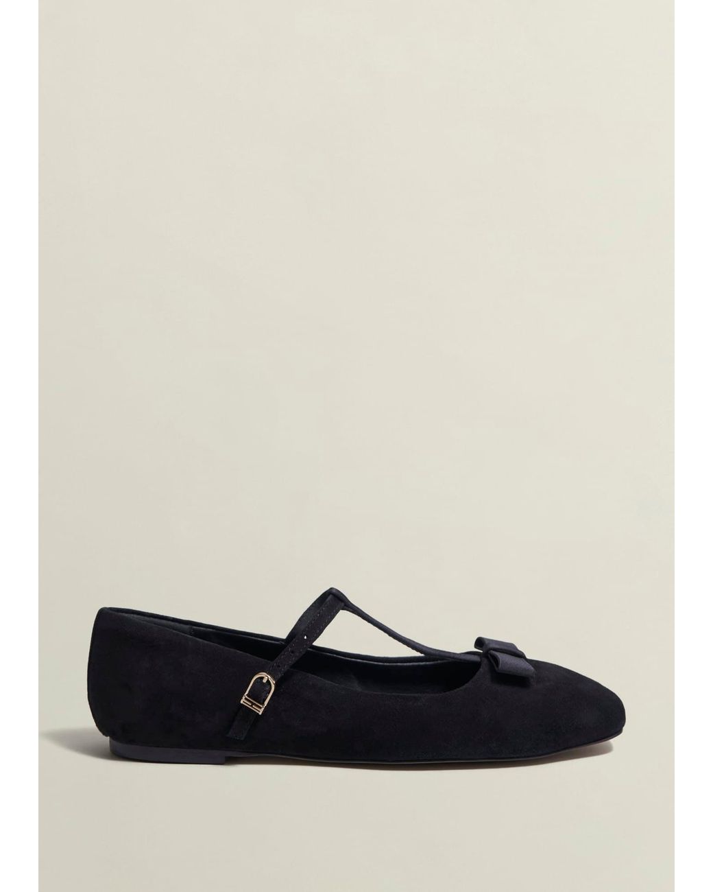Hobbs White Ottilie T-Bar Flats