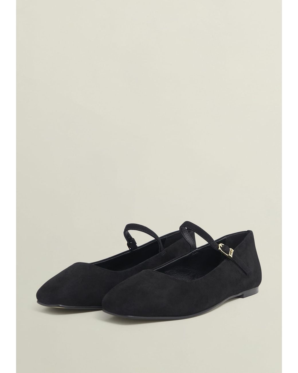 Hobbs White Suede Chrissy Mary Janes