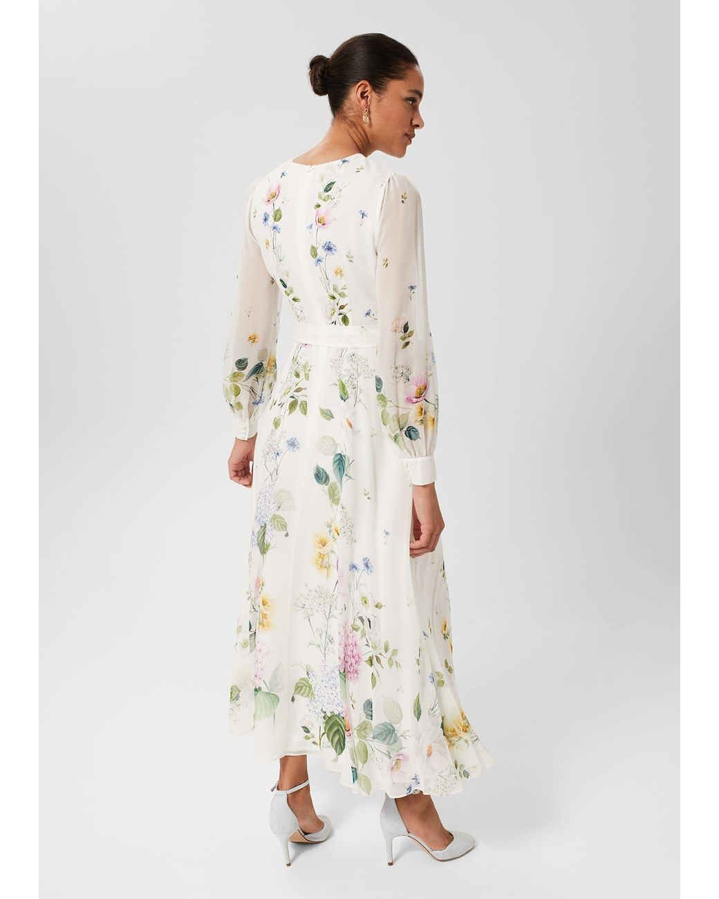 Hobbs Maribella Silk Floral Dress in White Lyst Canada