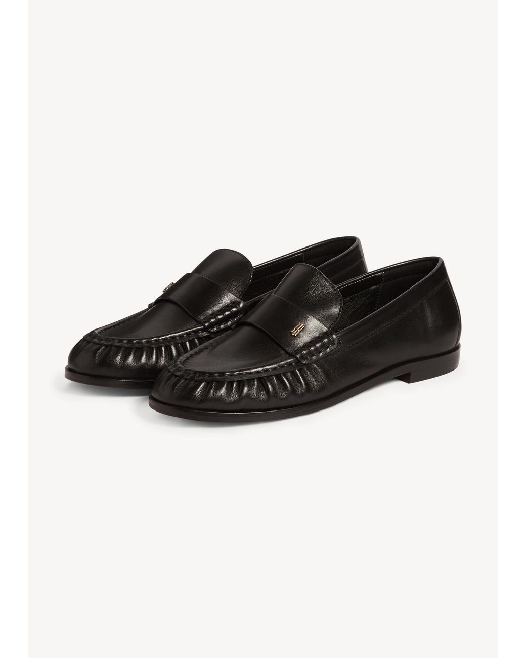 Hobbs Black Simone Leather Loafers