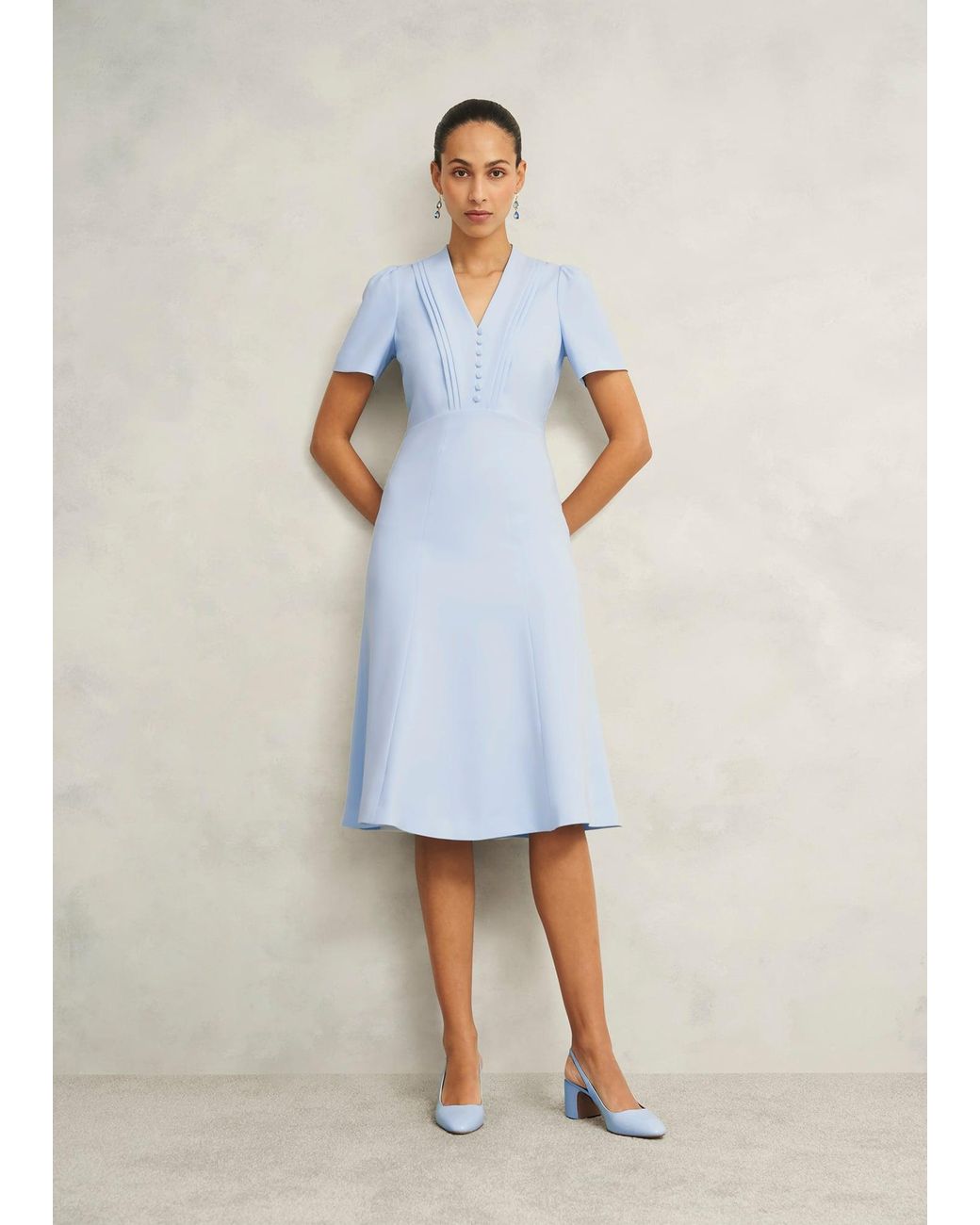 Hobbs White Willa Dress