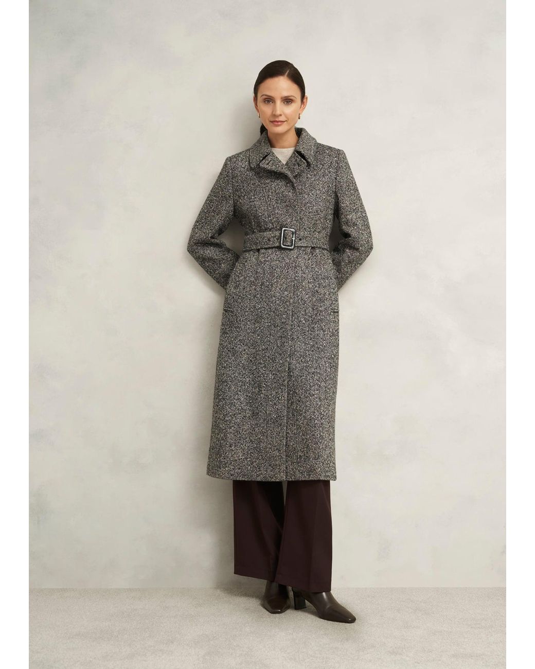 Hobbs Natural Petite Wendy Wool Blend Coat