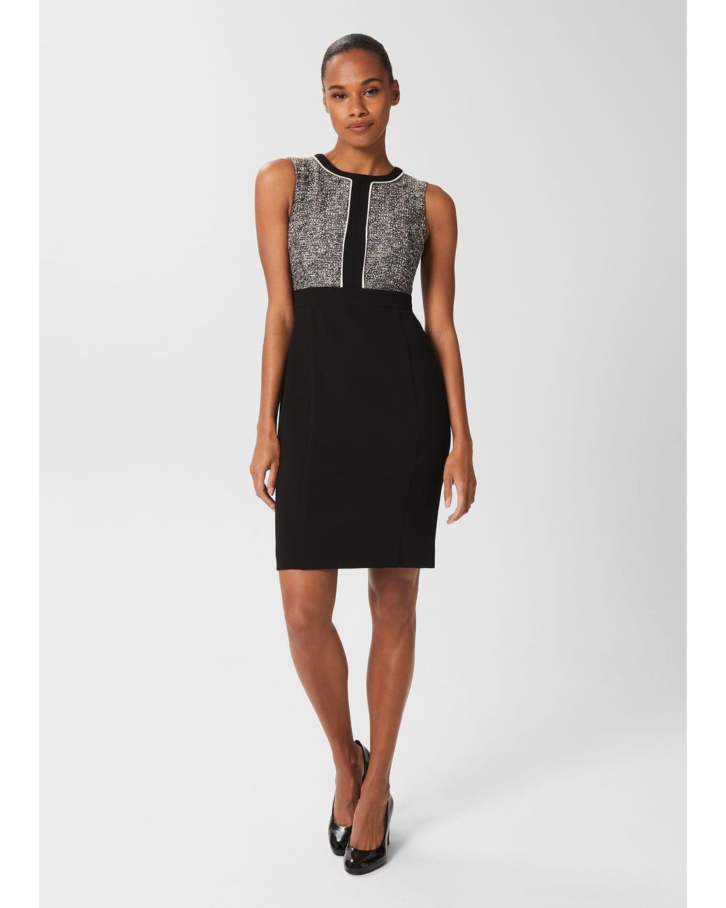 Hobbs Black Brienna Shift Dress