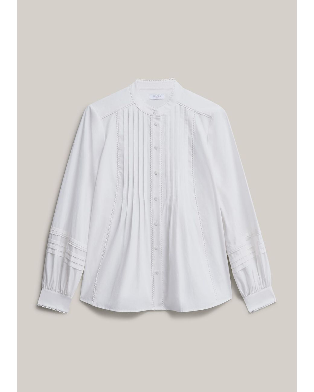 Hobbs White Mariette Blouse