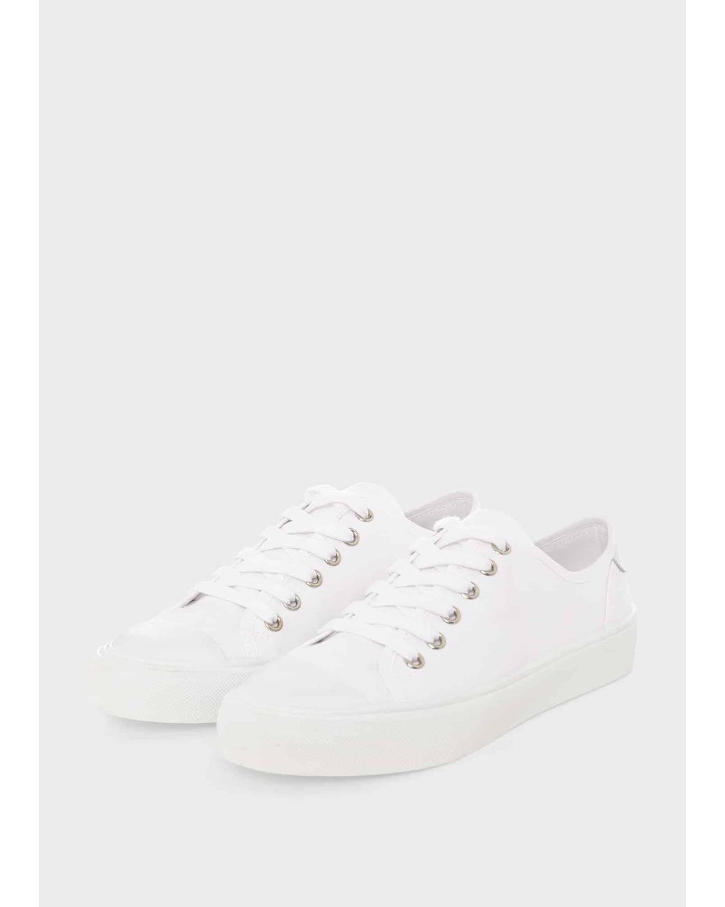 Hobbs White Bess Canvas Trainer