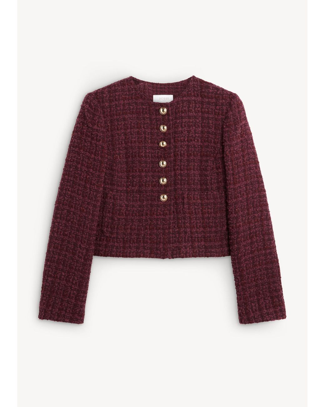 Hobbs Red Maria Tweed Jacket