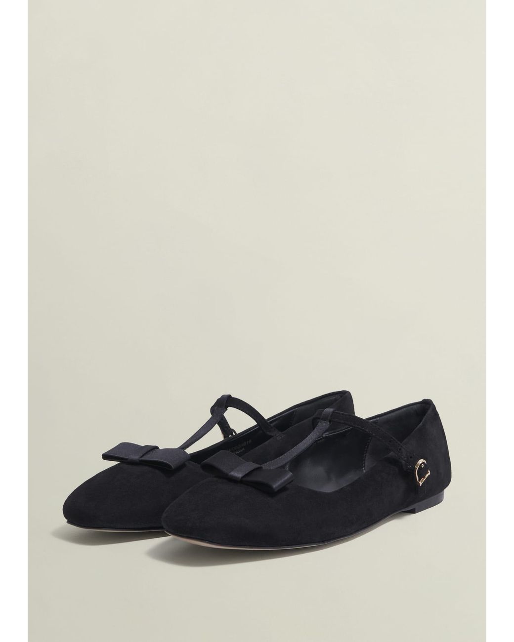 Hobbs White Ottilie T-Bar Flats