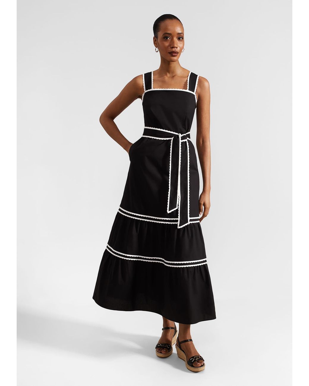 Hobbs Black Chloe Dress
