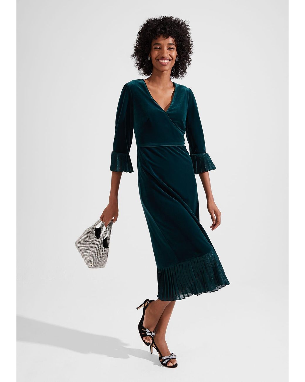 Hobbs Blue Petite Melodie Dress