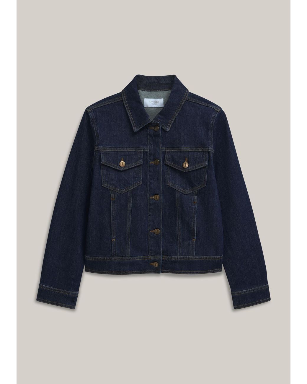 Hobbs Blue Vivienne Denim Jacket
