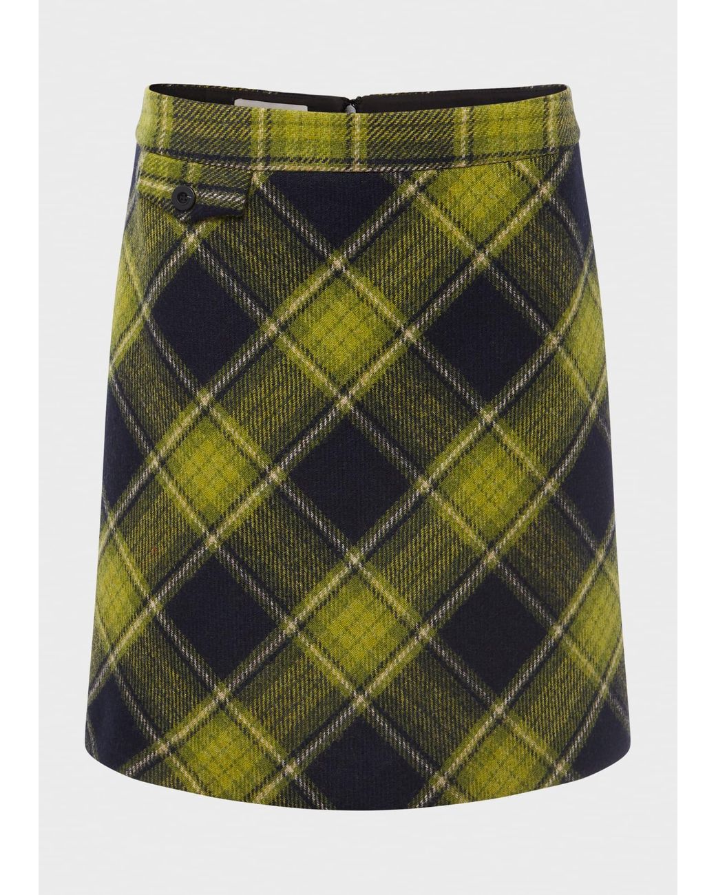 Hobbs Blue Arianne Wool Skirt