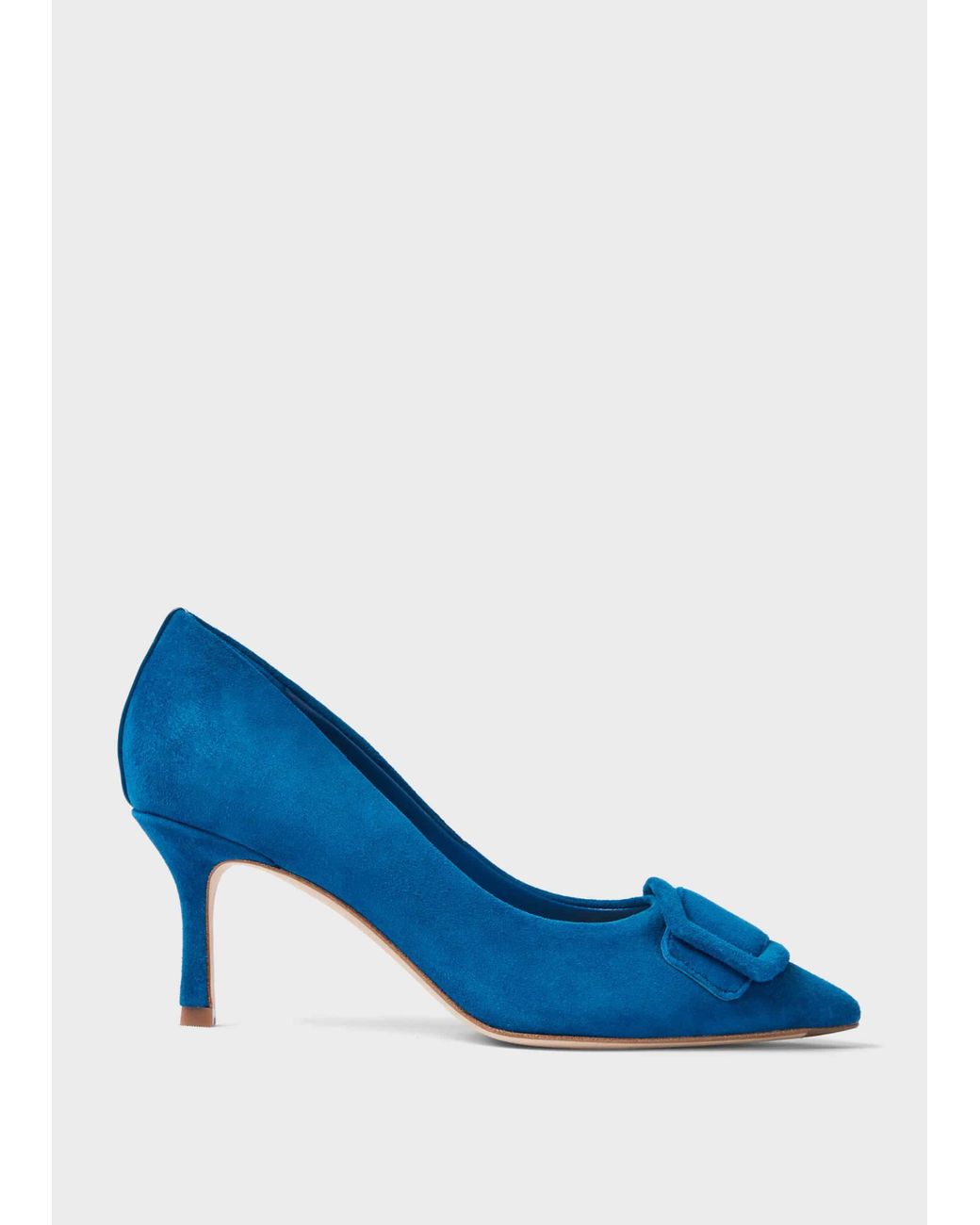 Hobbs Alison Suede Stiletto Court Shoes in Blue | Lyst