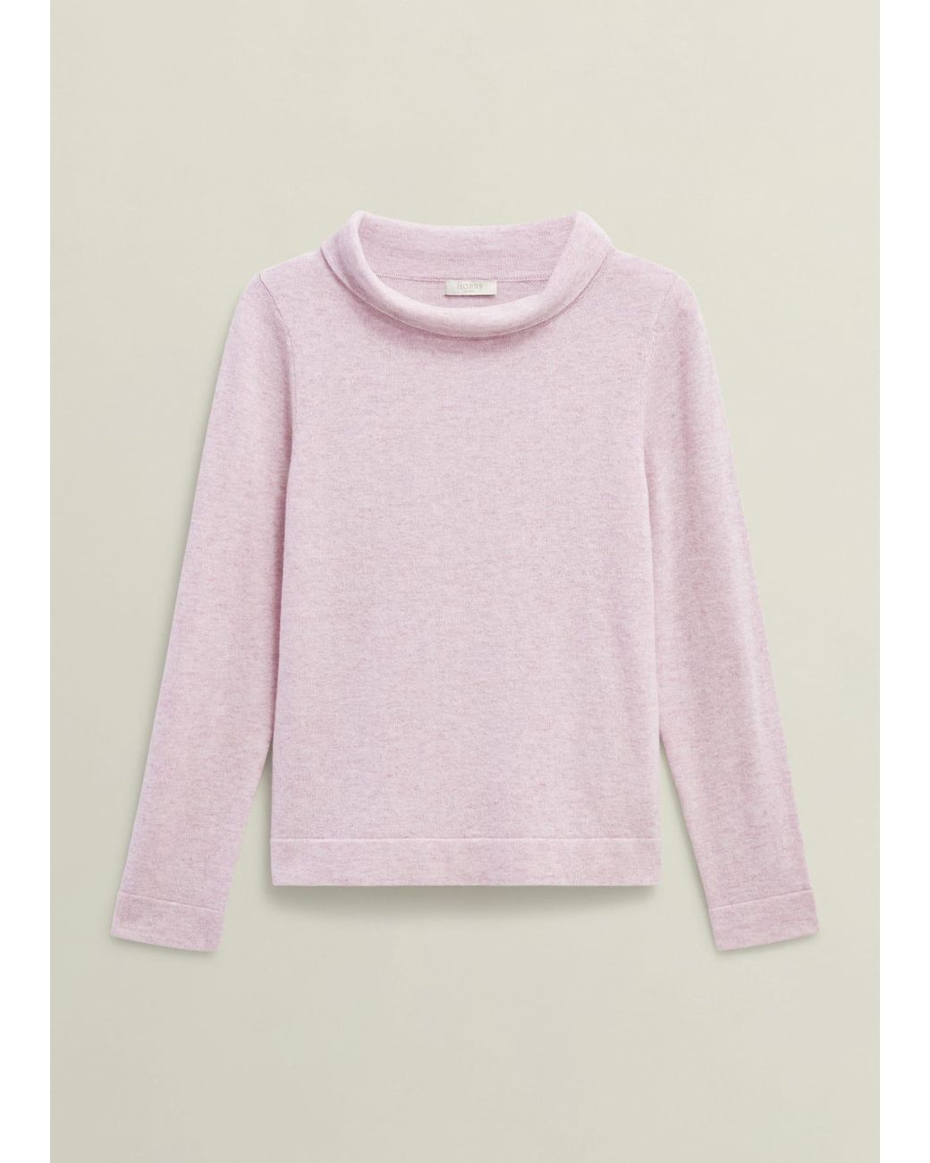 Hobbs Pink Audrey Wool Cashmere Jumper