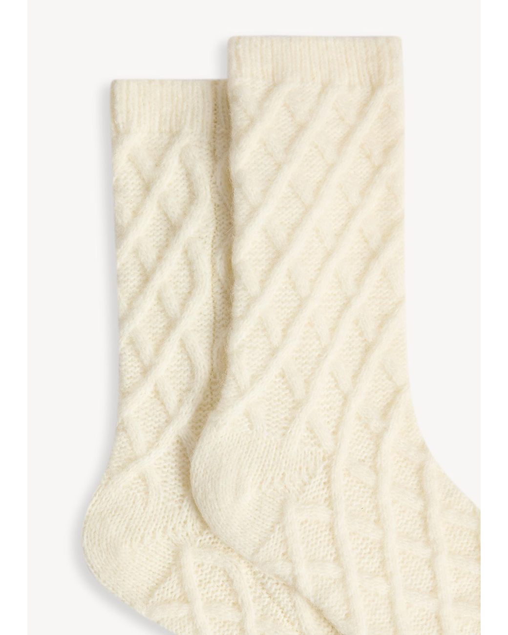 Hobbs Natural Cable Knit Cosy Socks