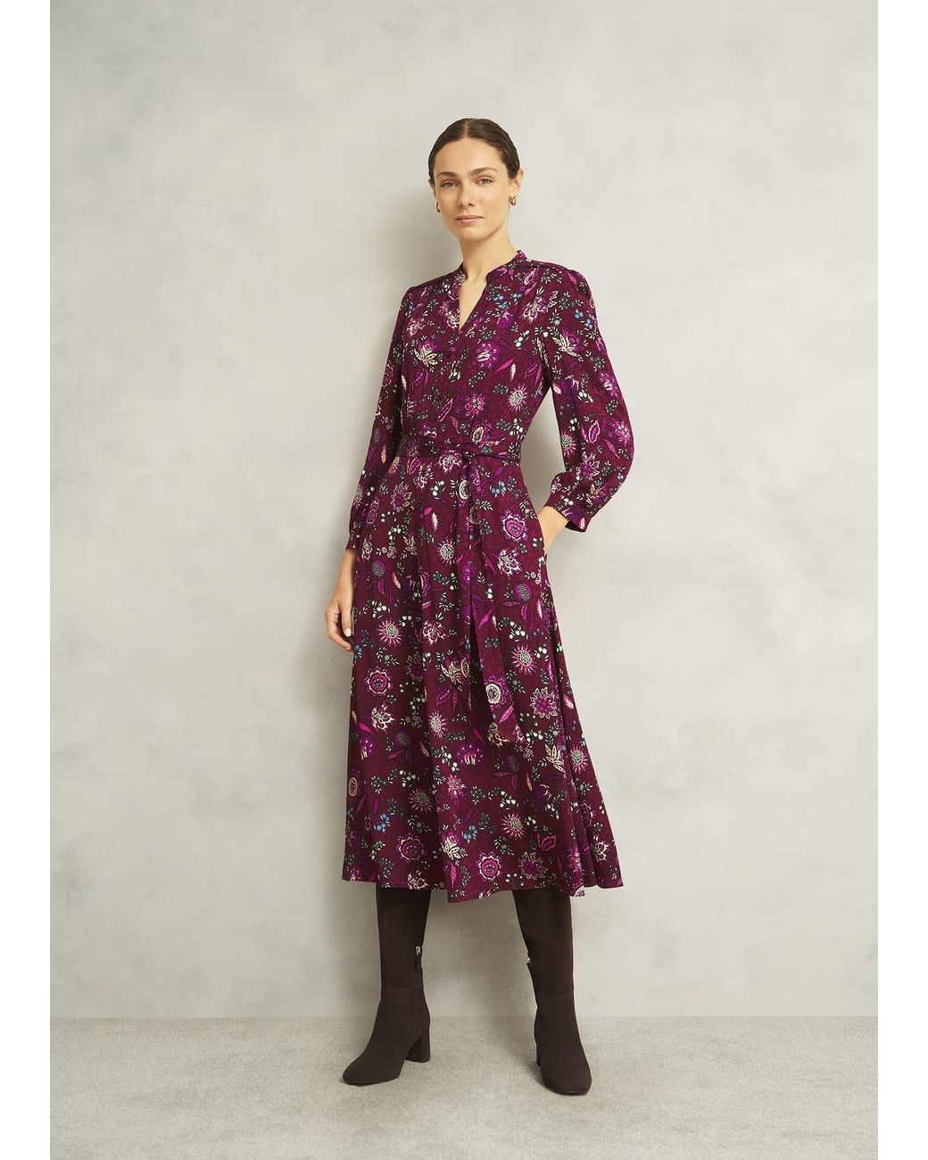 Hobbs Pink Petite Sofia Dress