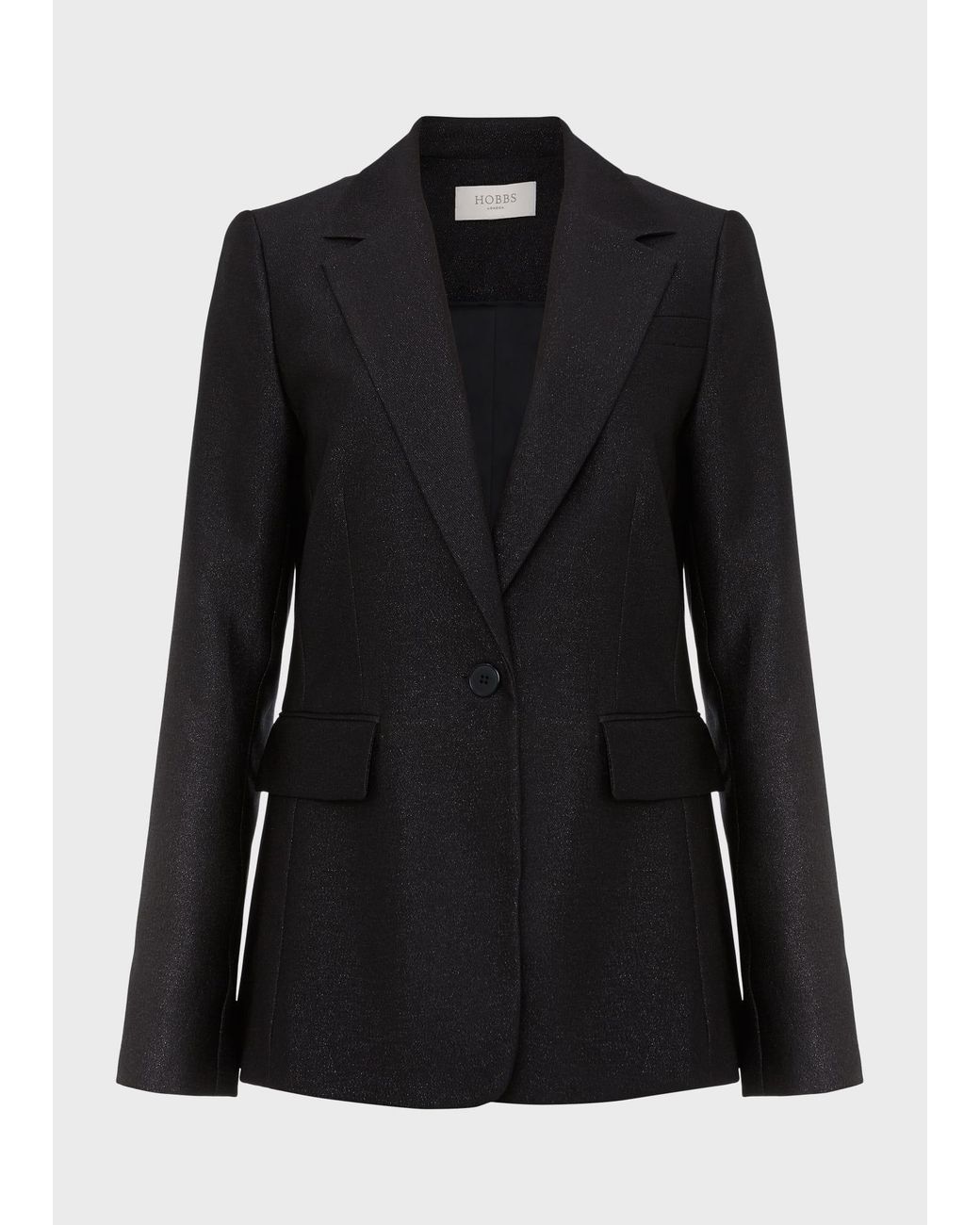 Hobbs Black Jodie Lurex Jacket