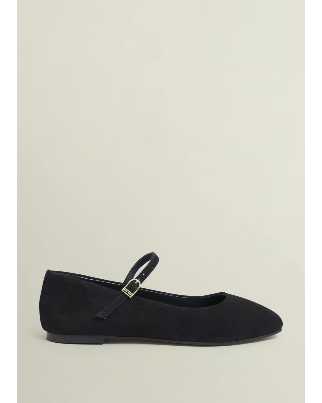 Hobbs White Suede Chrissy Mary Janes