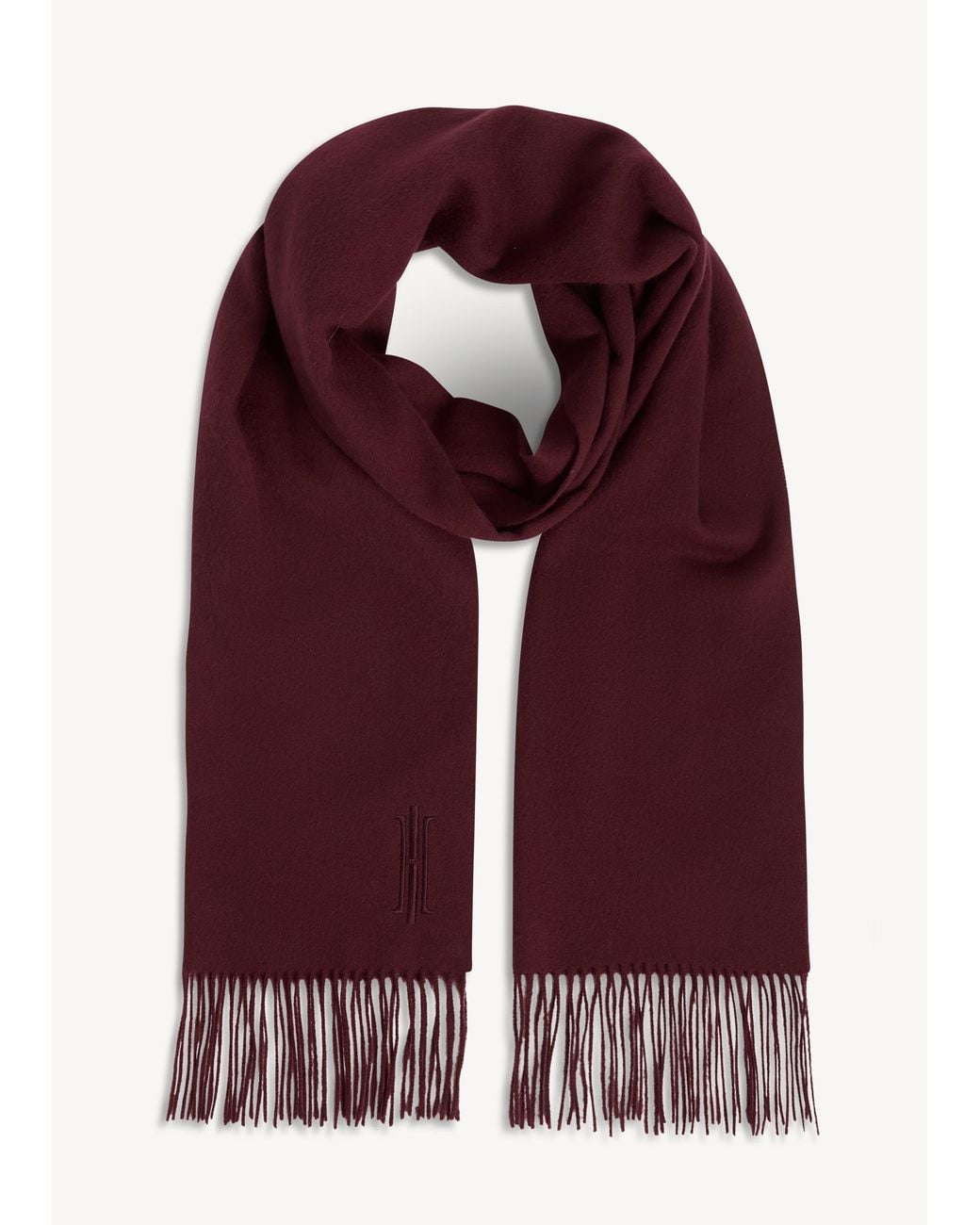 Hobbs Purple Emery Wool Scarf