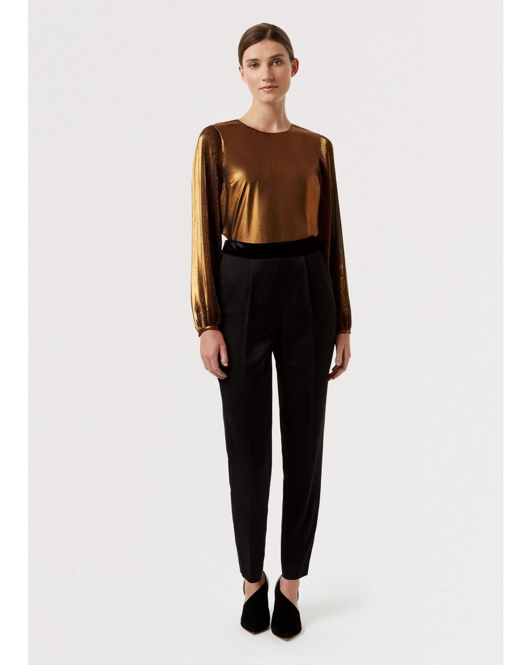 Hobbs Black Malindi Metallic Top