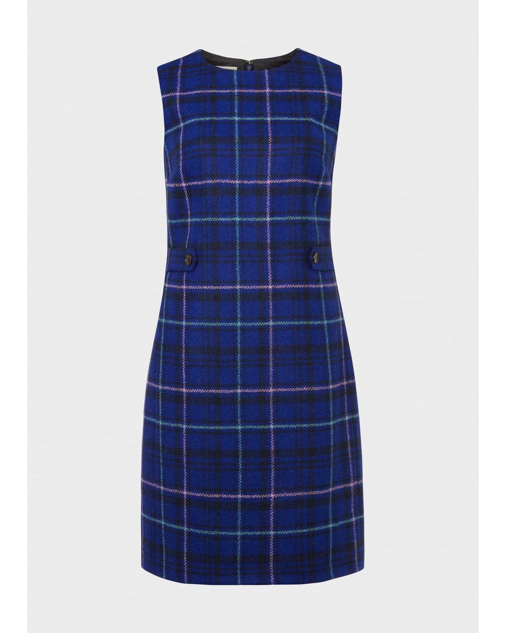 Hobbs Blue Emberly Wool Dress