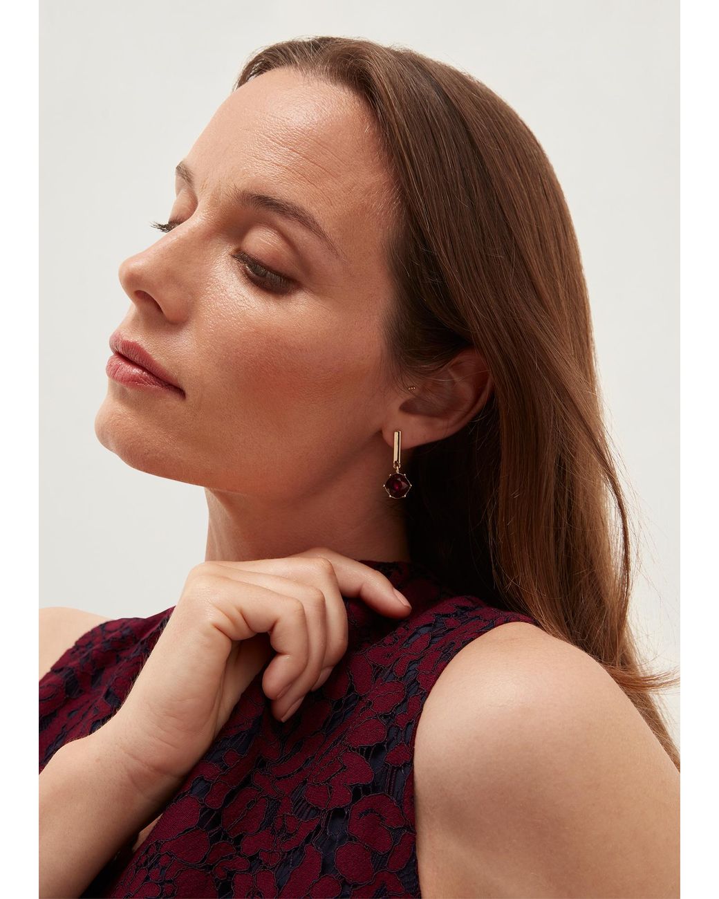 Hobbs White Aria Earrings