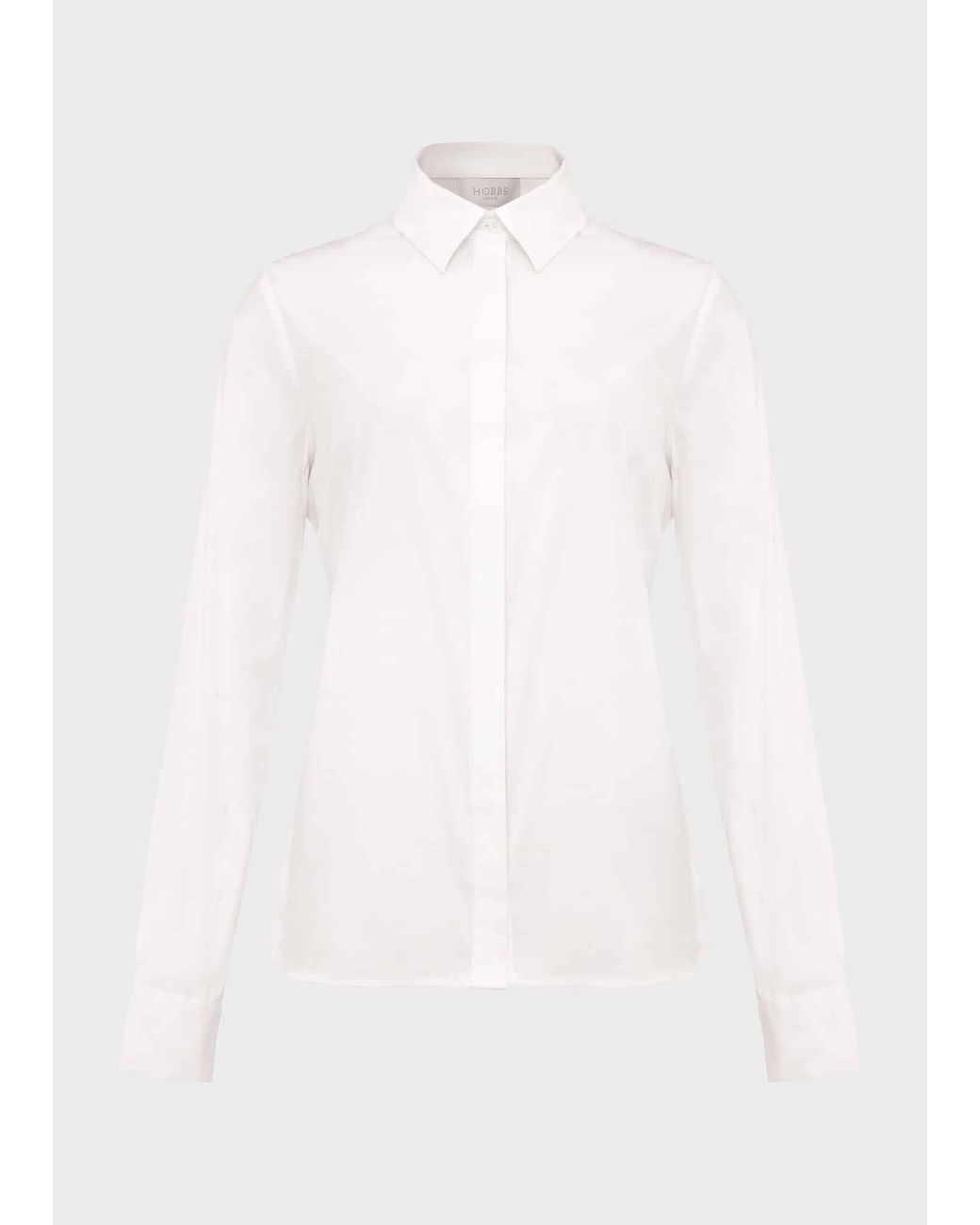 Hobbs White Victoria Cotton Shirt