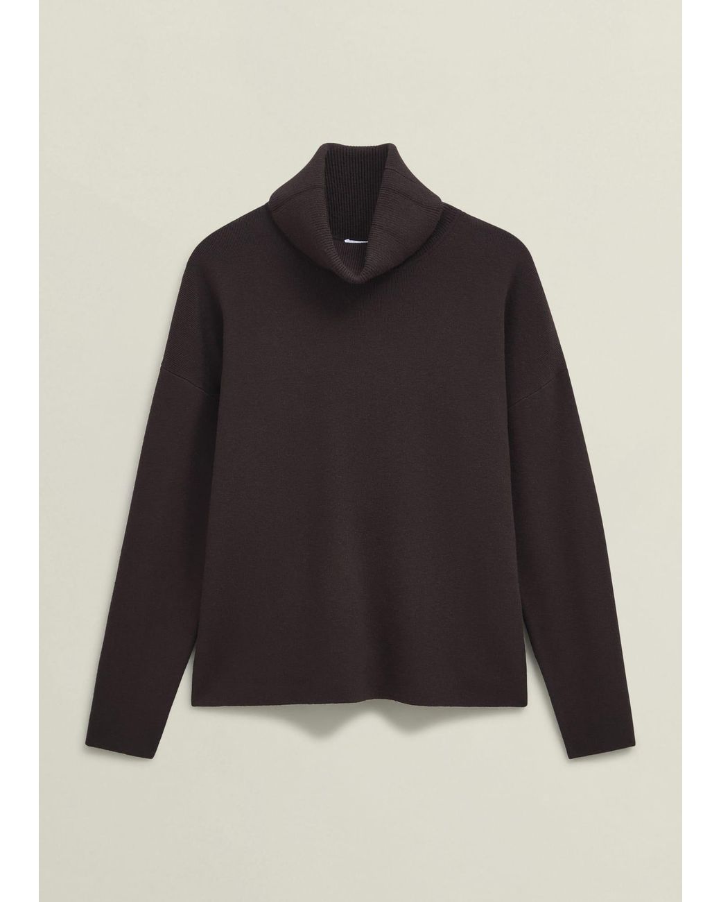 Hobbs Black Yvette Roll Neck Knitted Jumper