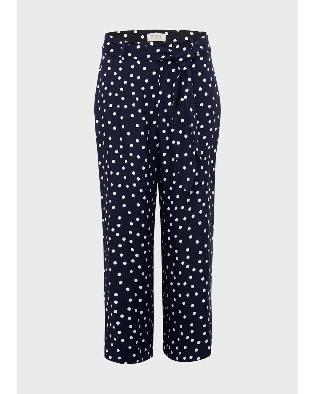 Hobbs Blue Astrid Crop Trousers