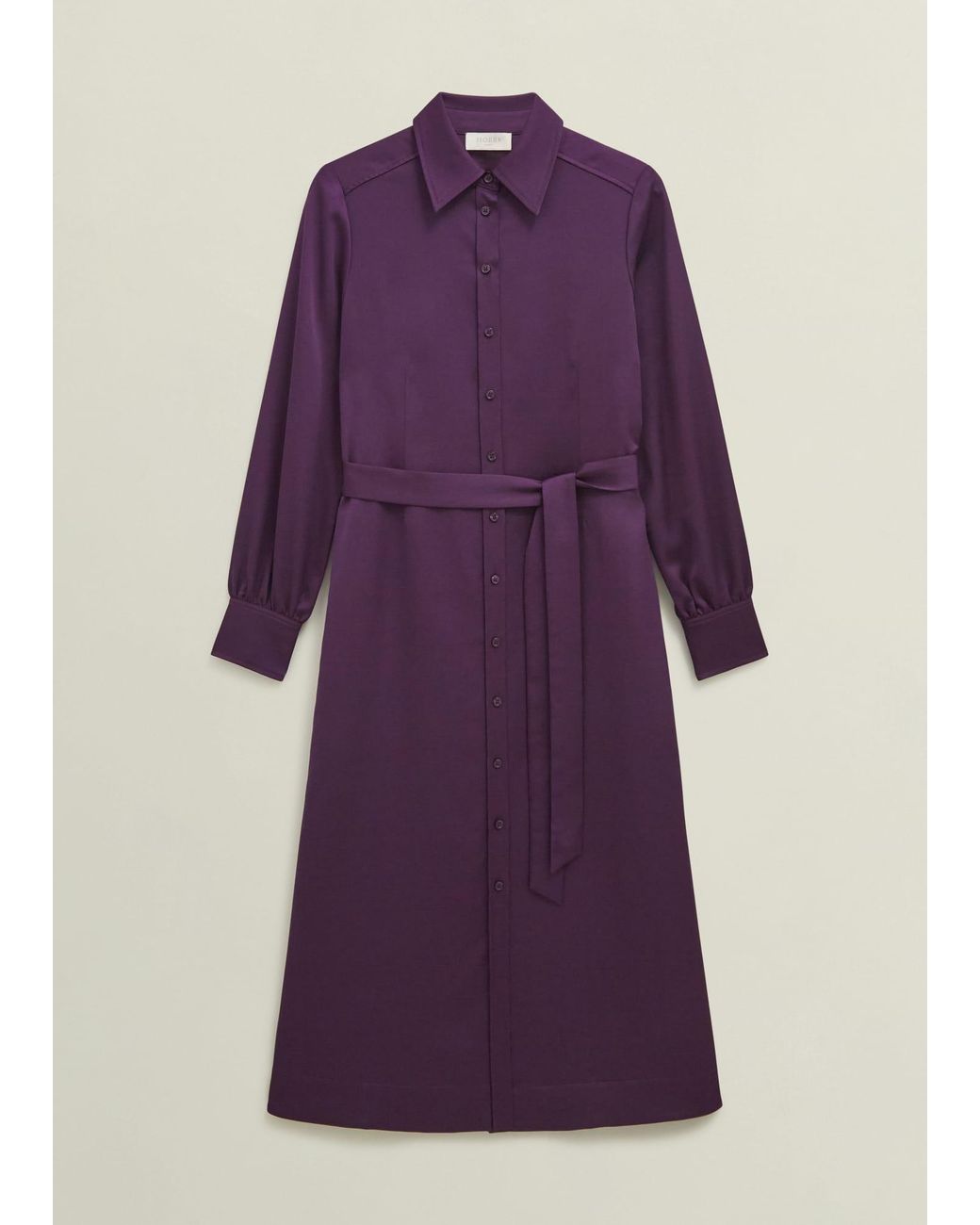 Hobbs Purple Arianne Satin Dress