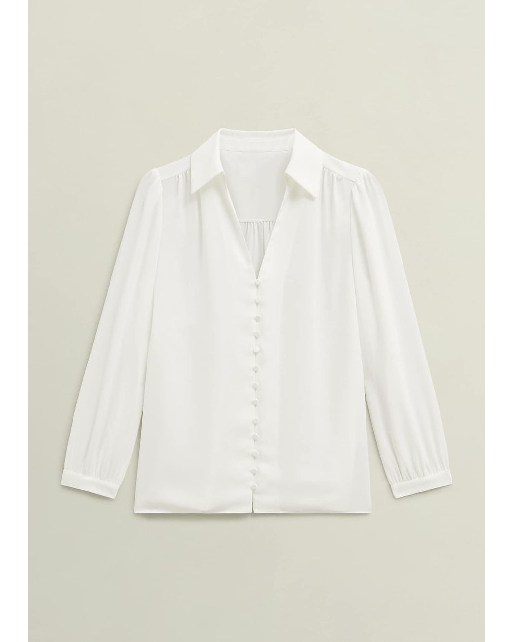 Hobbs White Madison Blouse