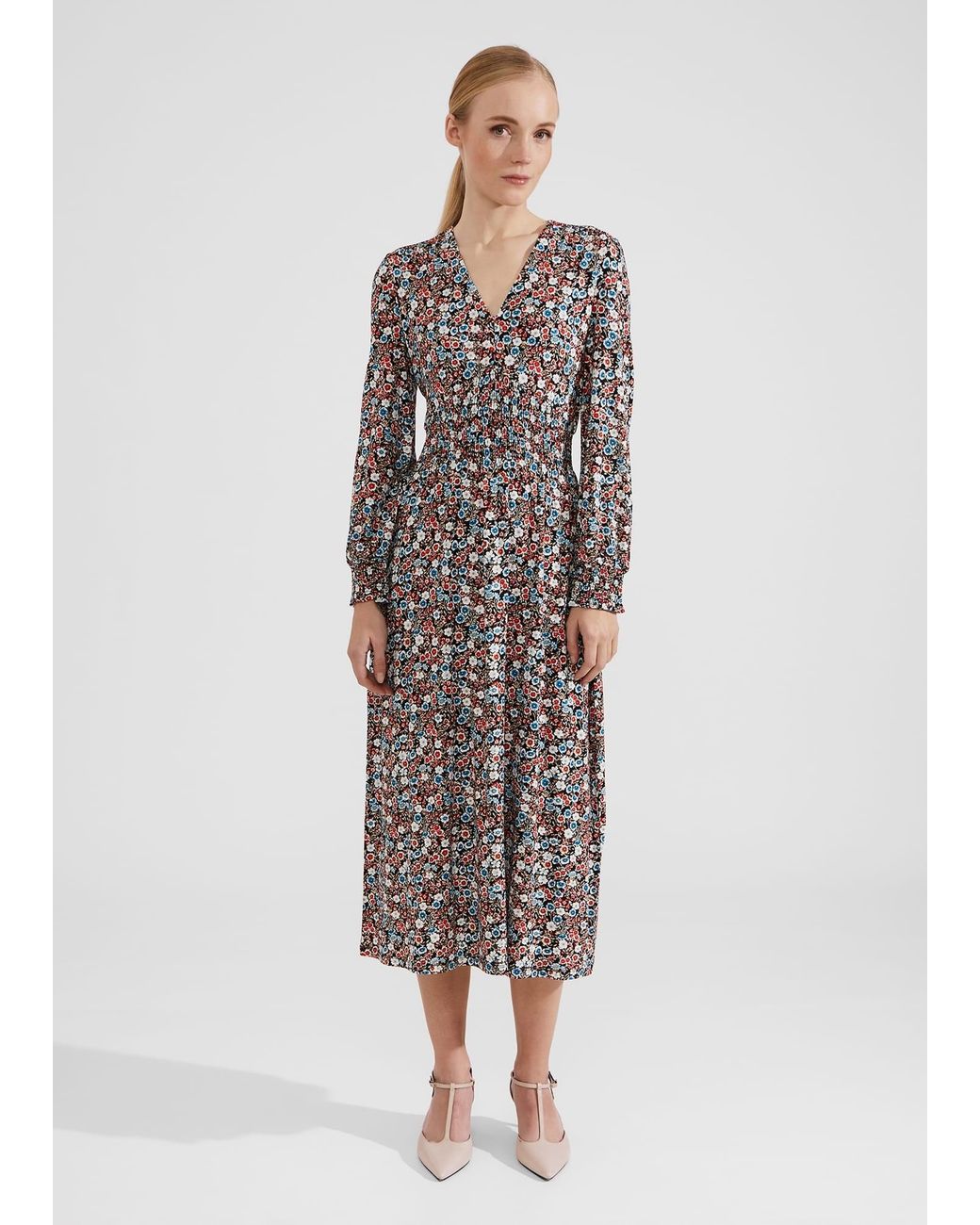Hobbs White Maddy Jersey Dress
