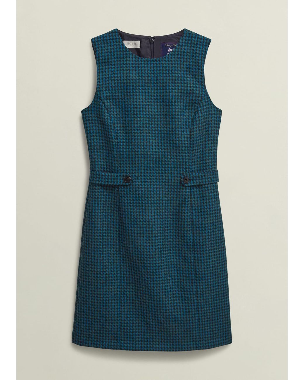 Hobbs Blue Sariah Wool Dress