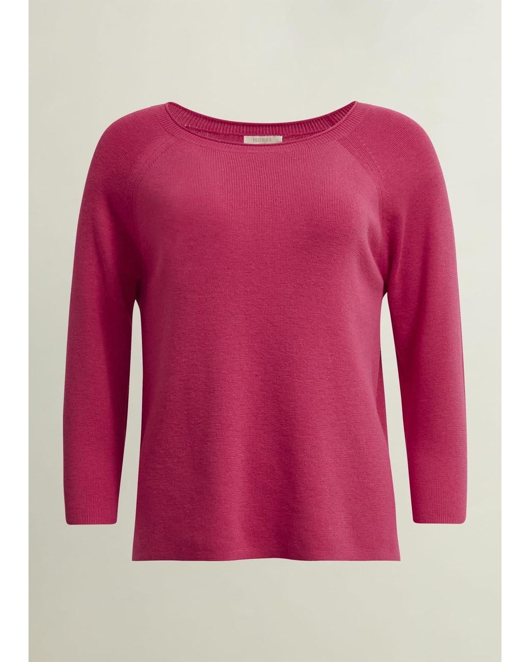 Hobbs Pink Jana Jumper With Wool