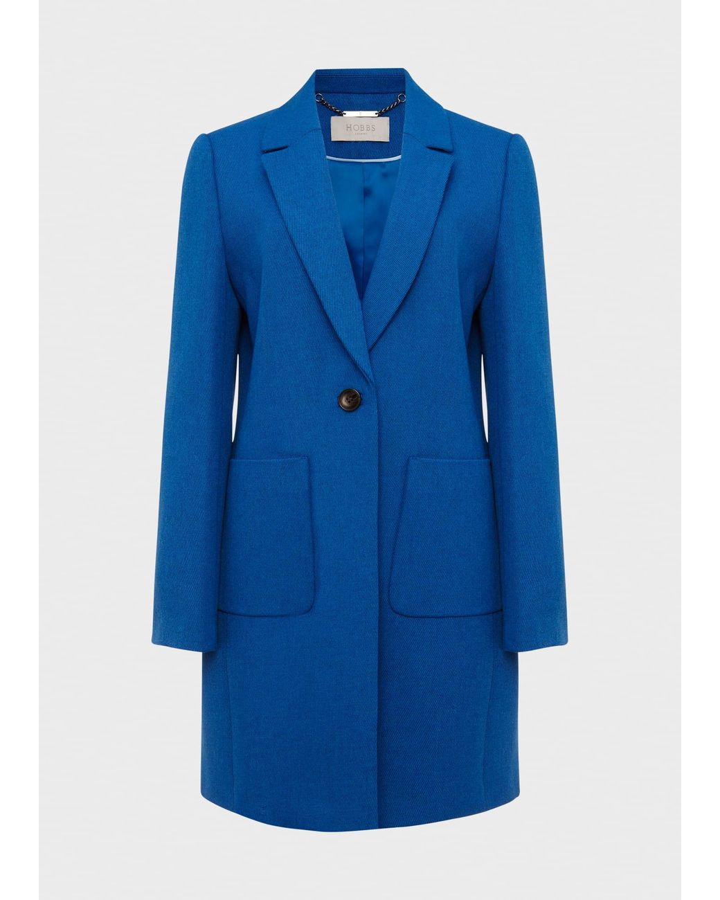 Hobbs Blue Corina Coat With Wool