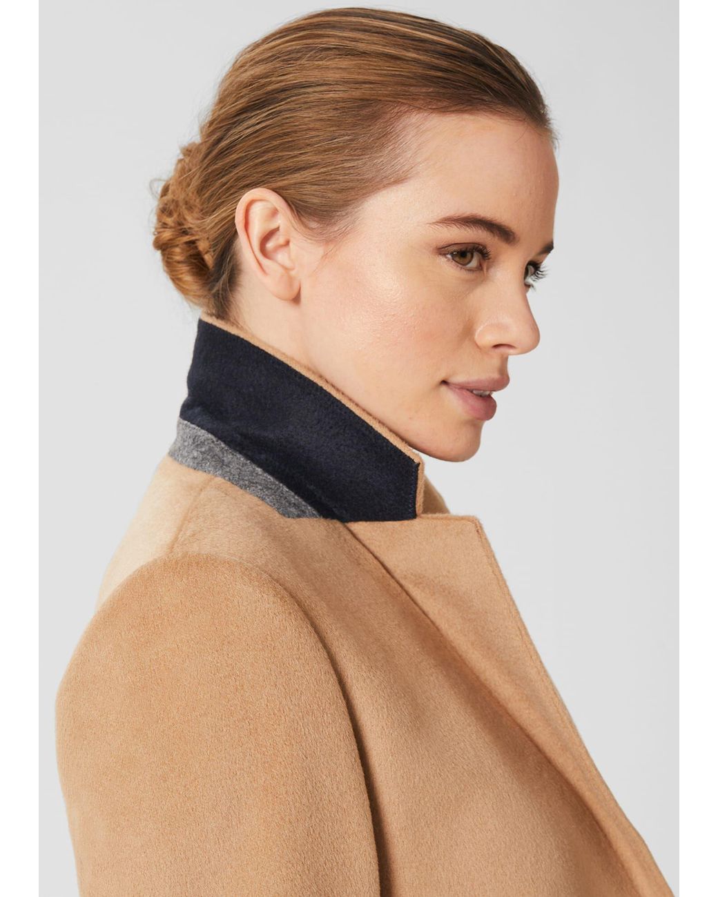 Hobbs Petite Tilda Wool Coat in Camel 