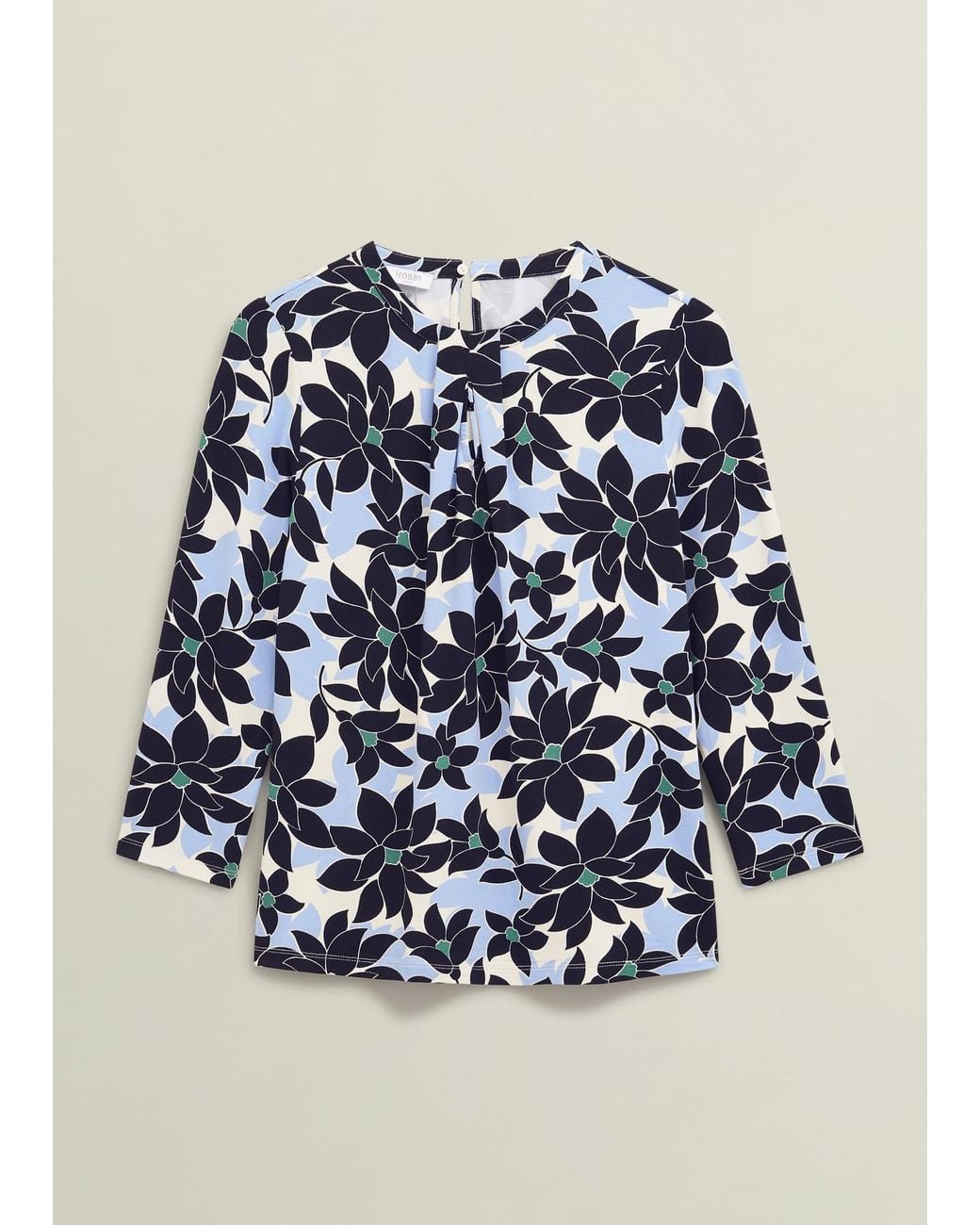Hobbs Blue Julia Printed Top
