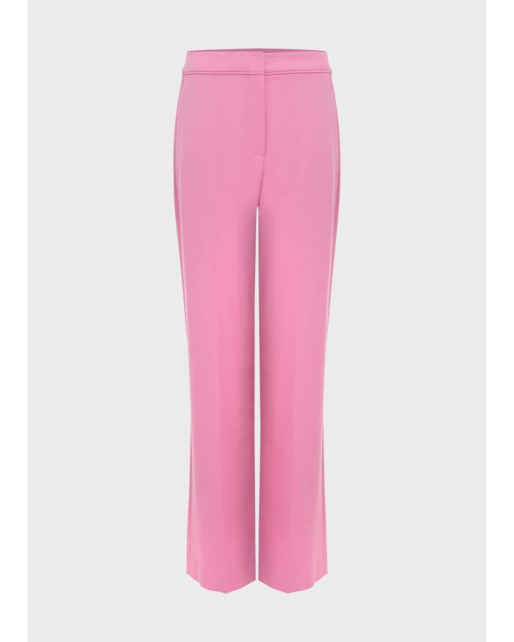 Hobbs Pink Felicity Wide Leg Trousers