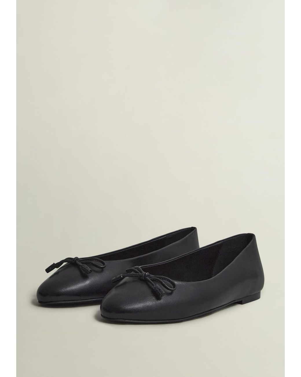 Hobbs Black Priya Leather Ballerina