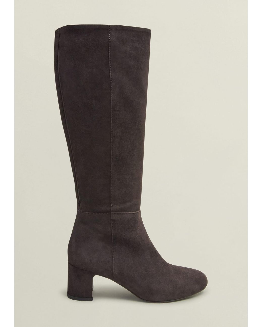 Hobbs Black Caroline Suede Knee Boots