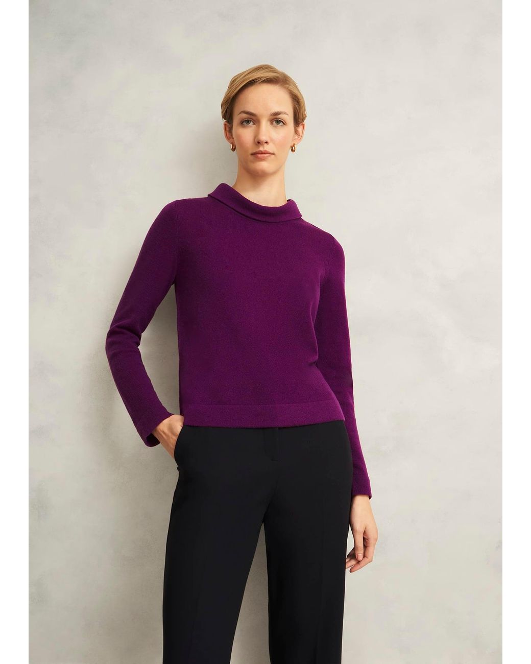 Hobbs Purple Tali Jumper