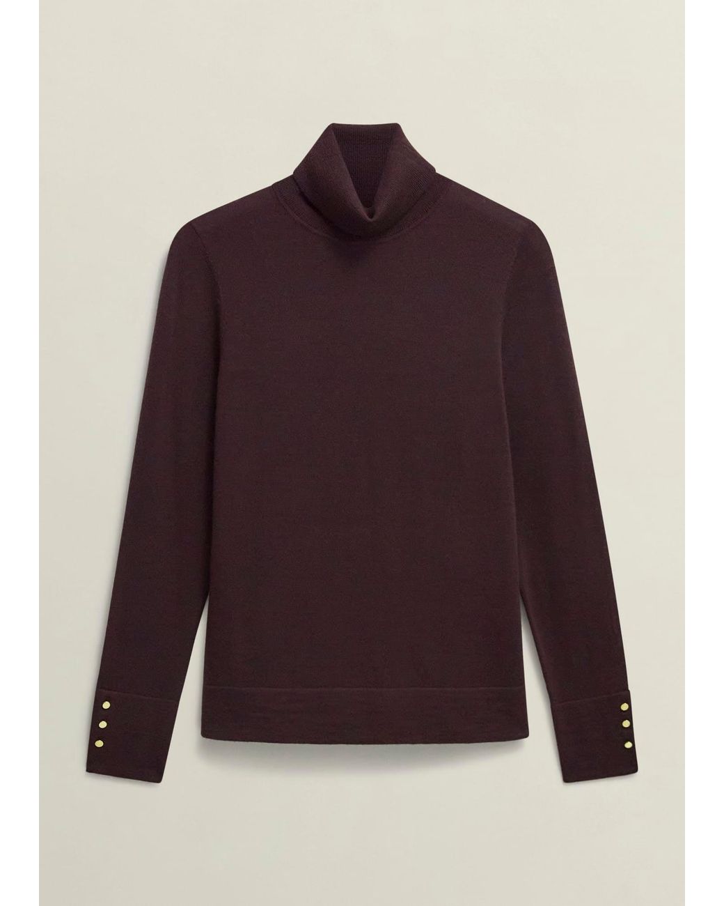 Hobbs Multicolor Lara Merino Wool Roll Neck Jumper