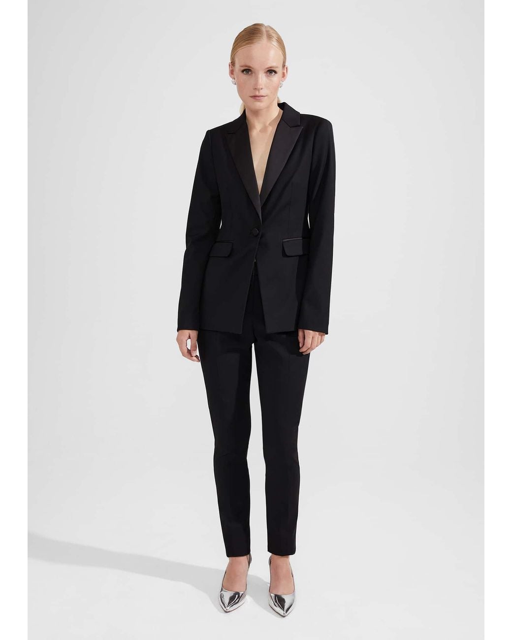 Hobbs Black Lilian Tux Jacket