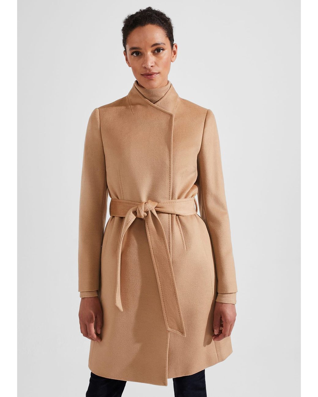 Hobbs Natural Ada Wool Wrap Coat