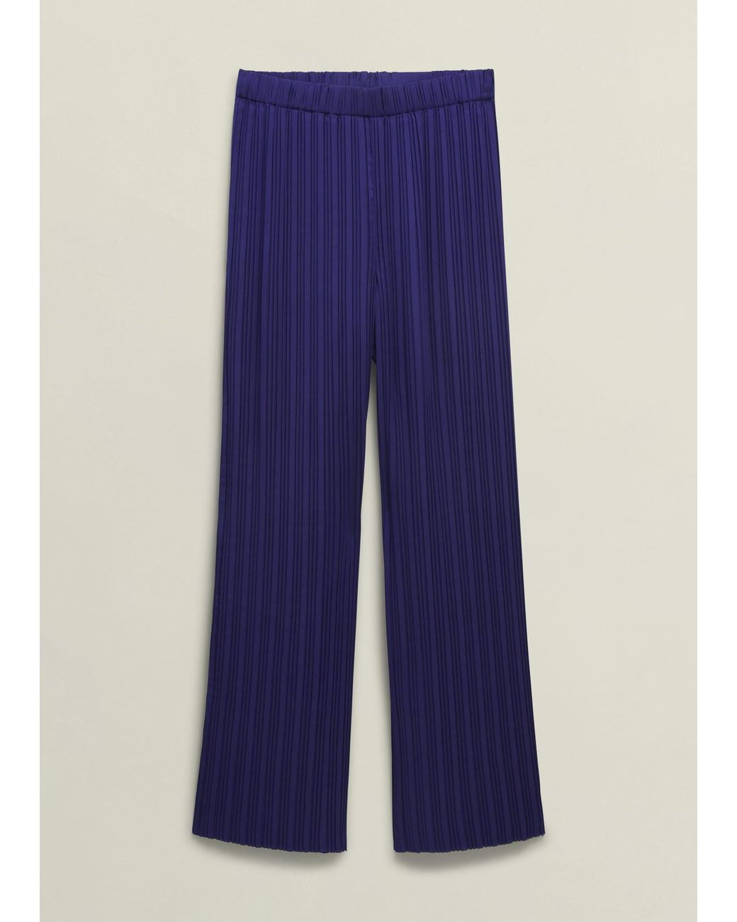 Hobbs Blue Orla Pleated Trousers