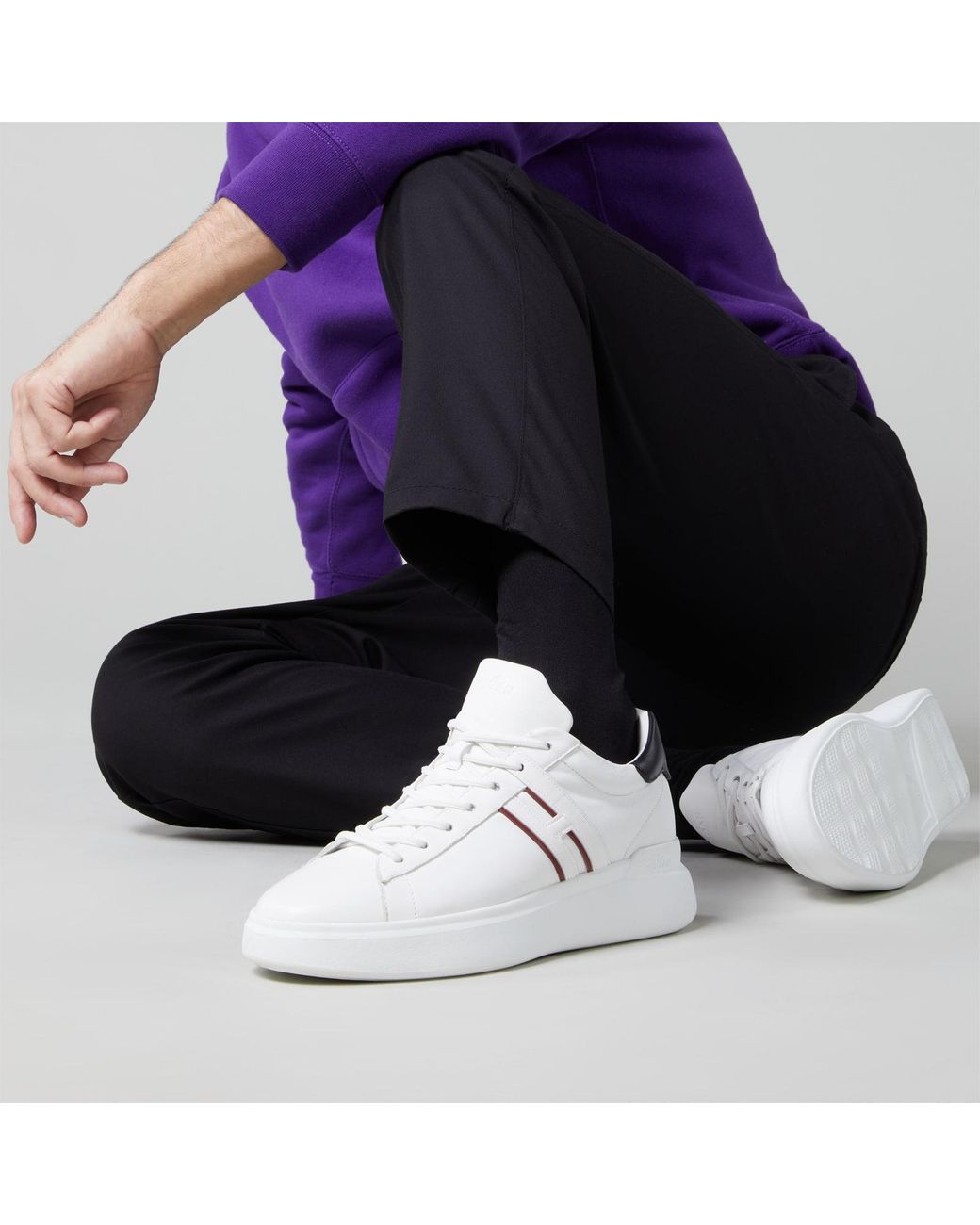 Hogan Leather Sneakers H580 in White for Men - Save 29% | Lyst
