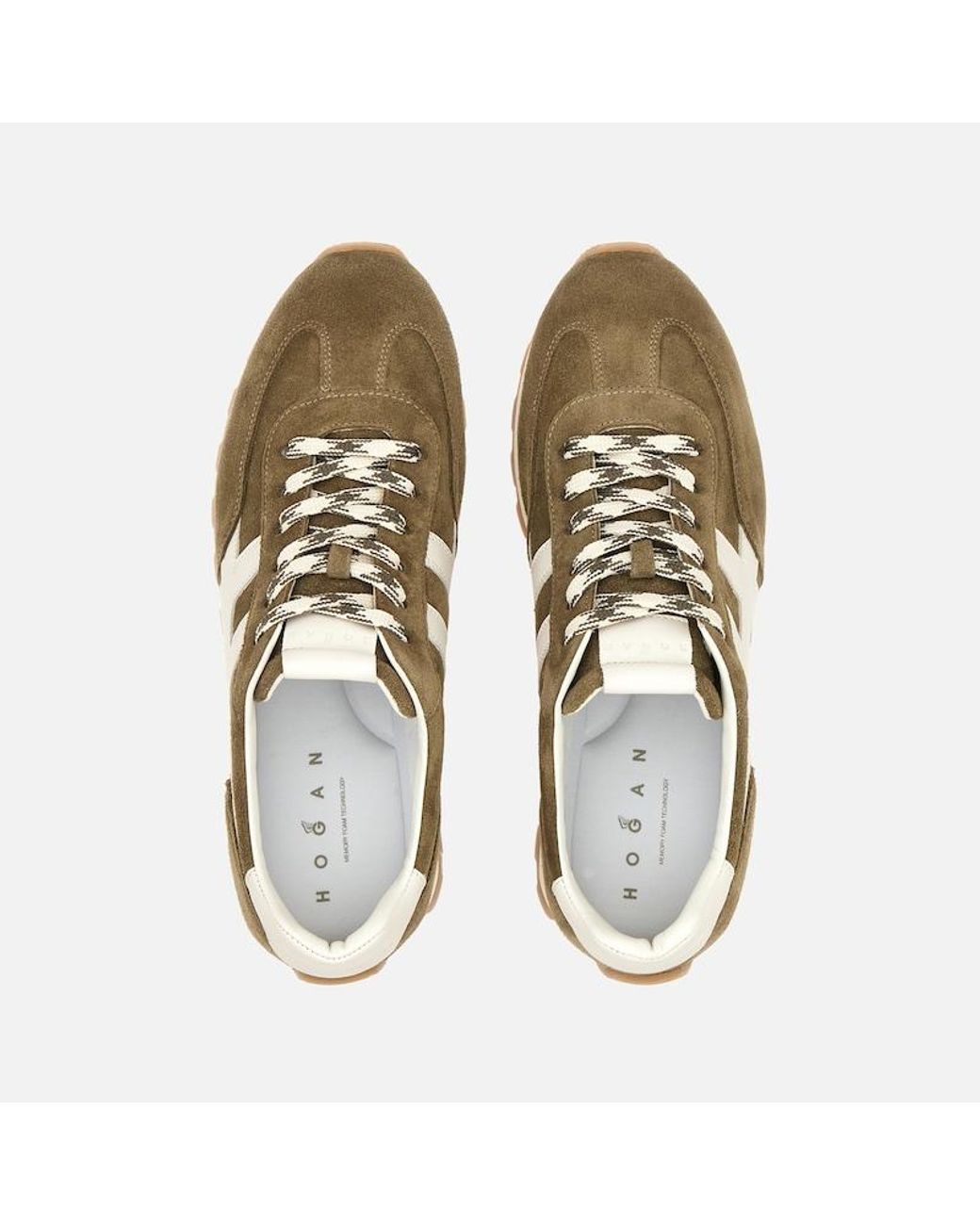 Hogan Brown Sporty Sneakers, for men