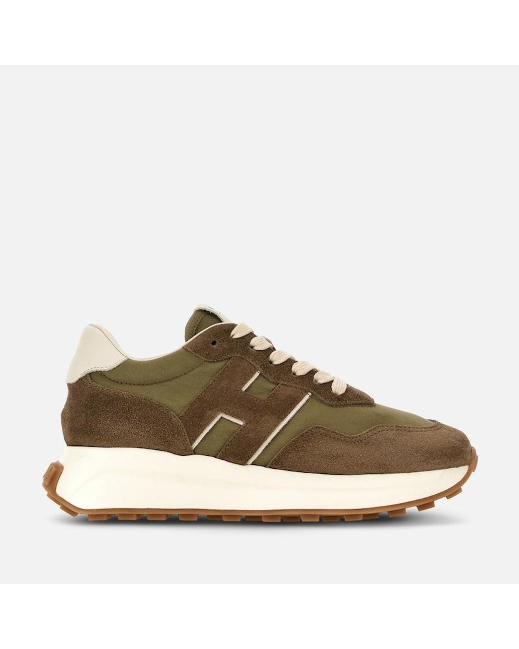 Hogan Brown Sporty Sneakers,