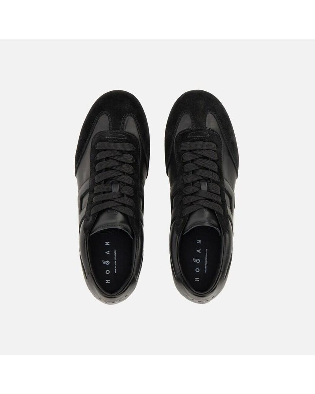 Hogan Black Sporty Sneakers,