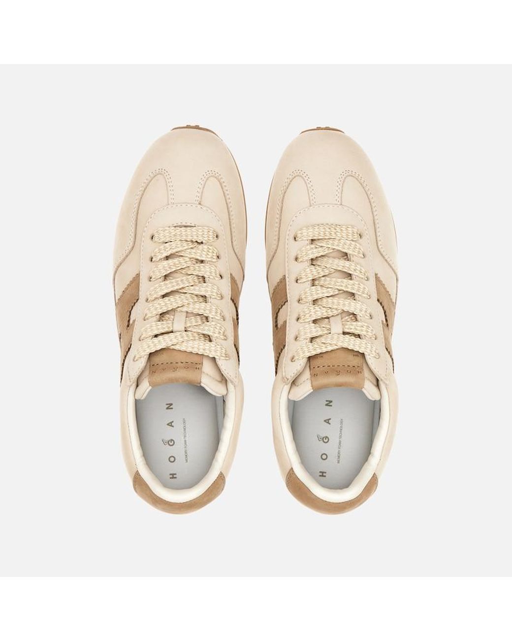 Hogan Natural Sporty Sneakers,