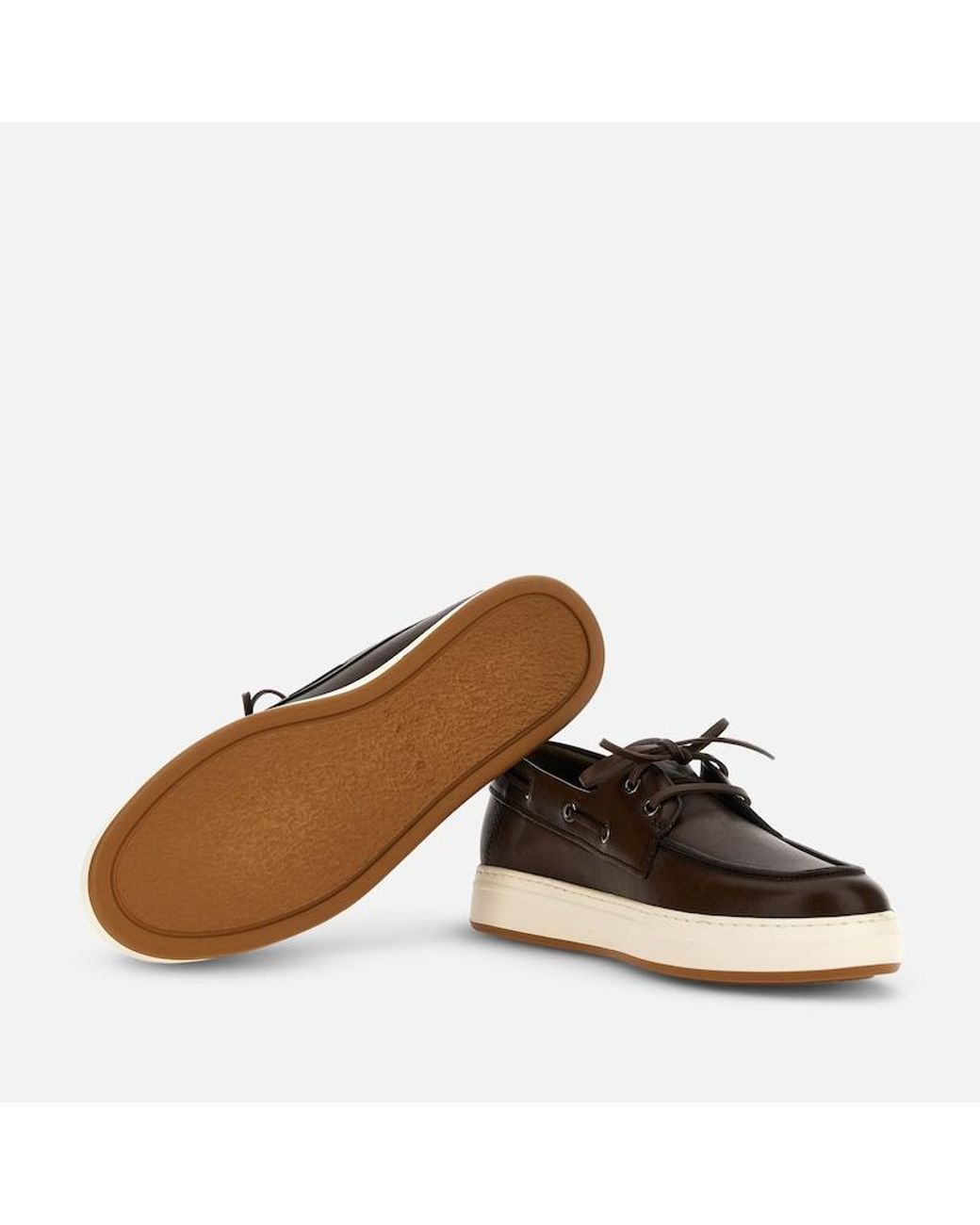 Hogan Brown Lace-Ups And Moccasins, for men